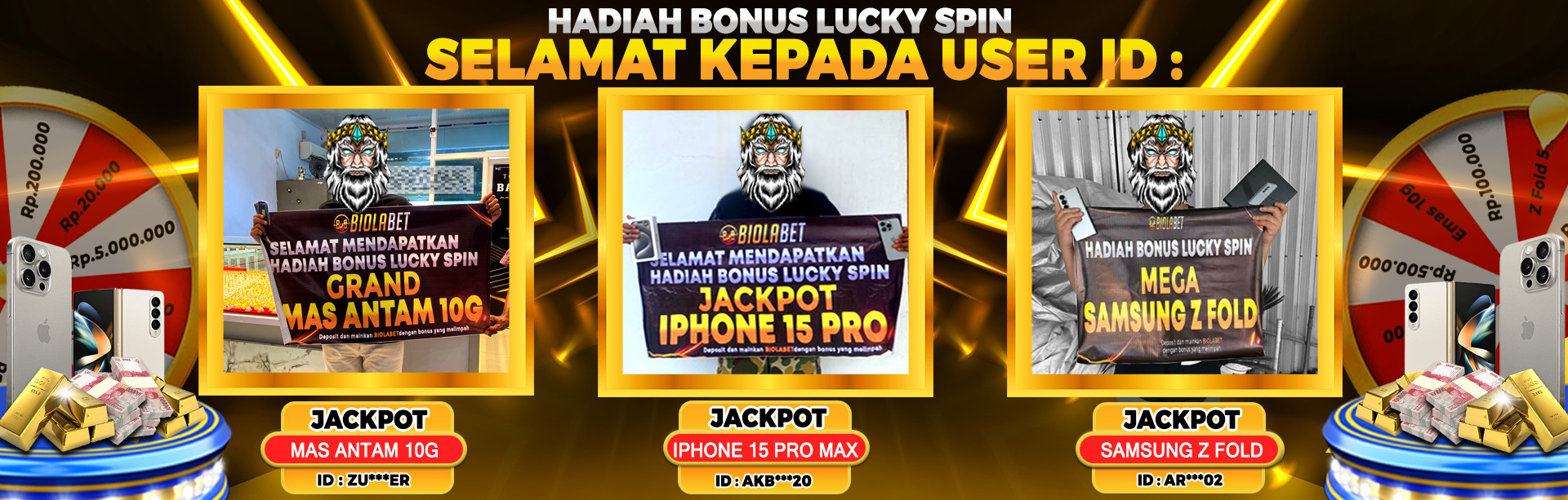 HADIAH LUCKYSPIN IPHONE