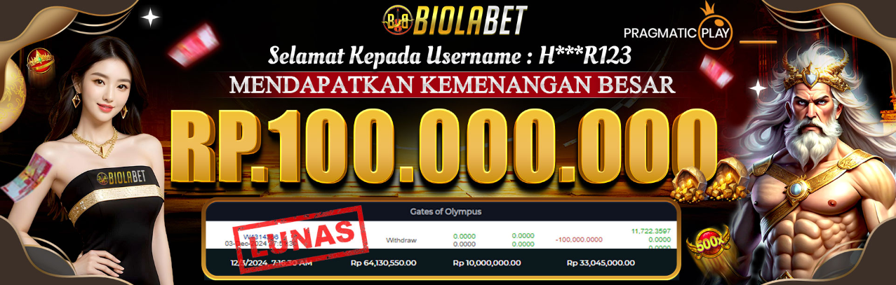 KEMENANGAN BESAR RP.100.000.000