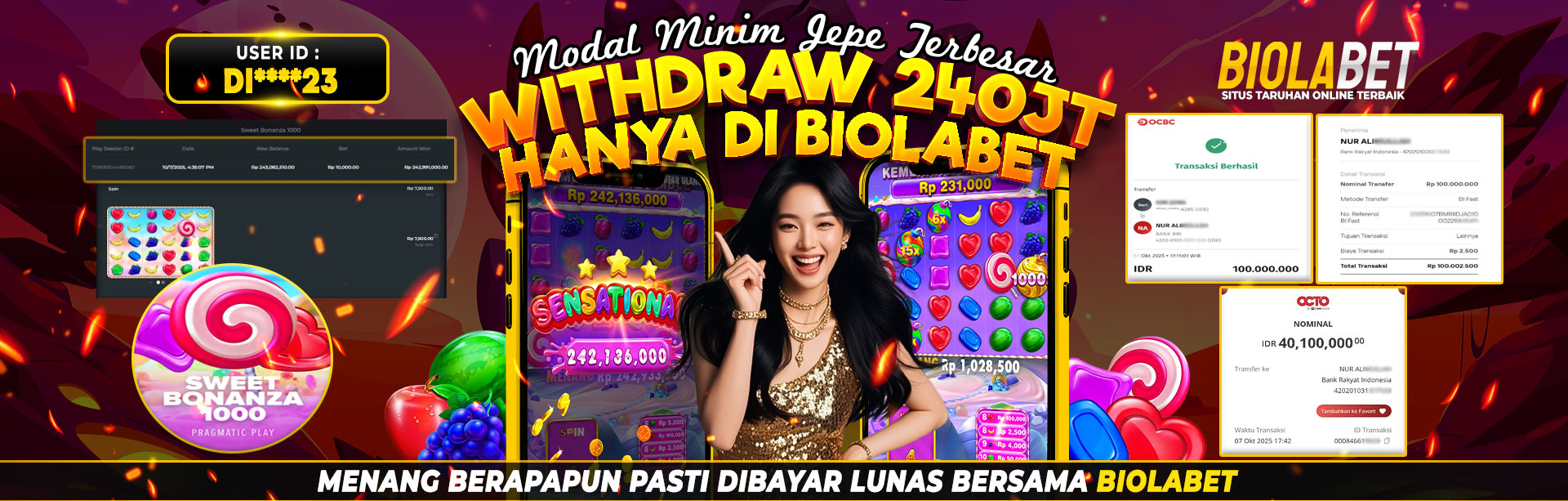 BUKTI KEMENANGAN BESAR BIOLABET BARU 2