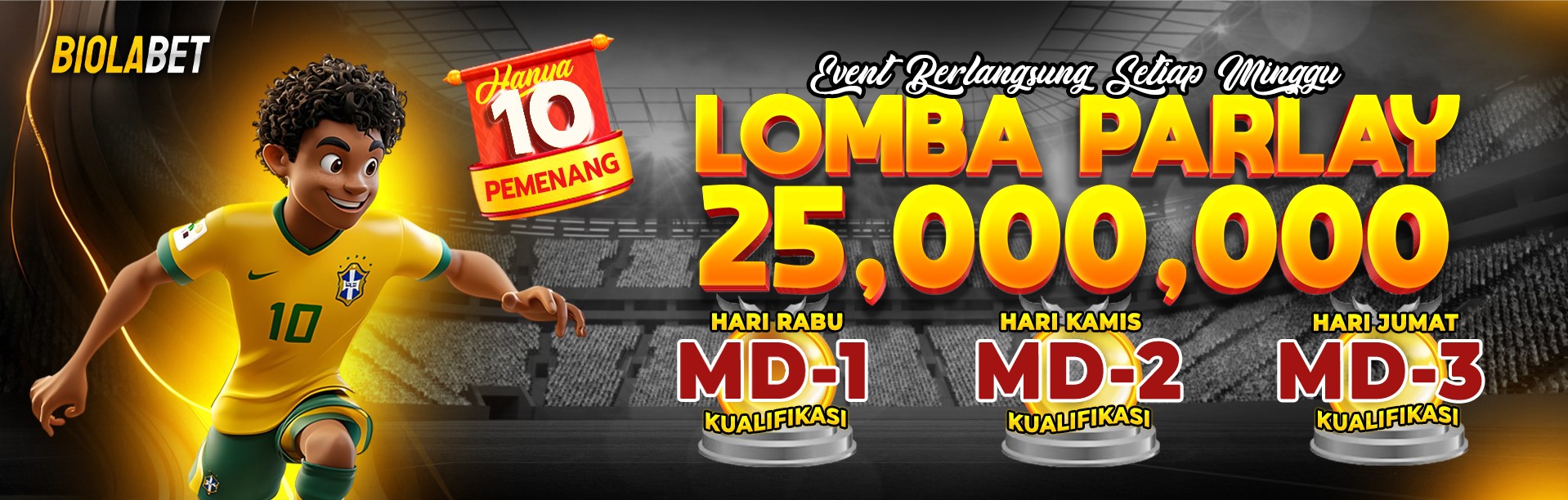 BONUS PARLAY TERBESAR 