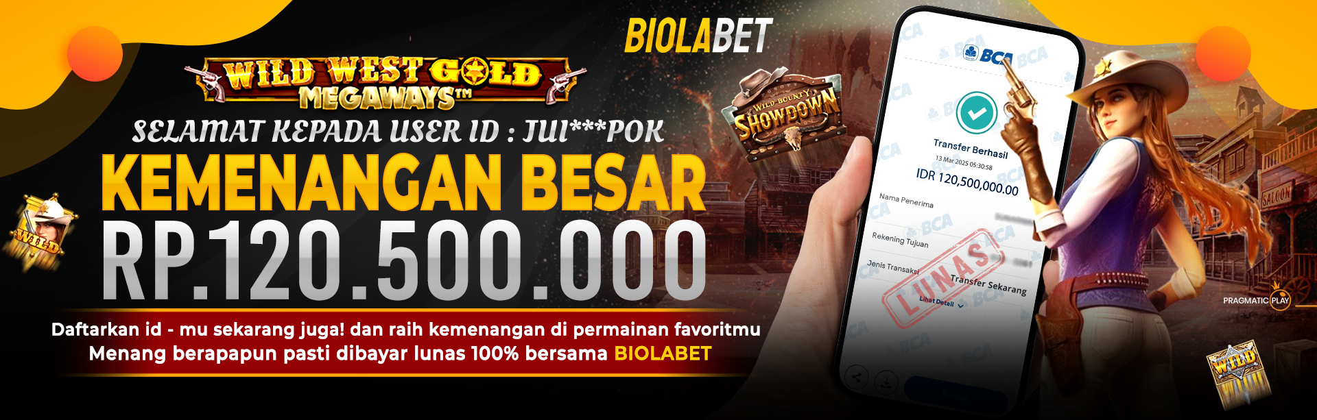 BUKTI KEMENANGAN BESAR BIOLABET BARU