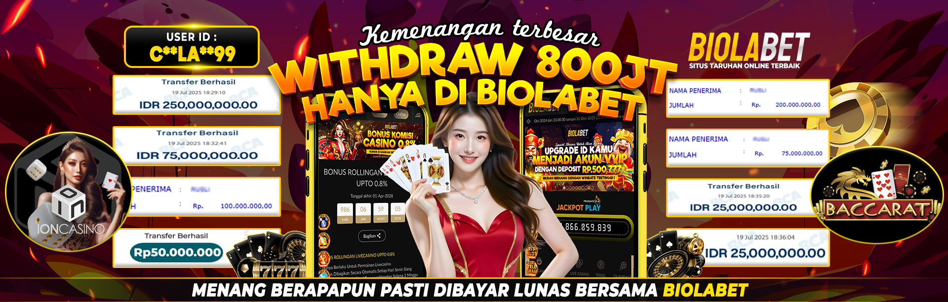 BUKTI KEMENANGAN BESAR BIOLABET BARU
