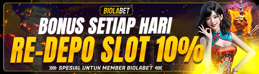 BONUS RE-DEPO SLOT 10%